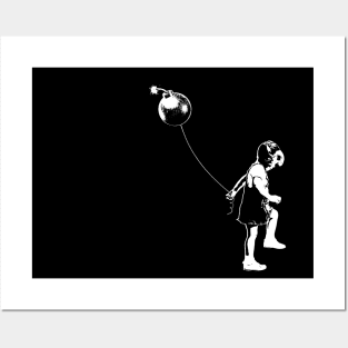 Banksy Bomb Girl Posters and Art